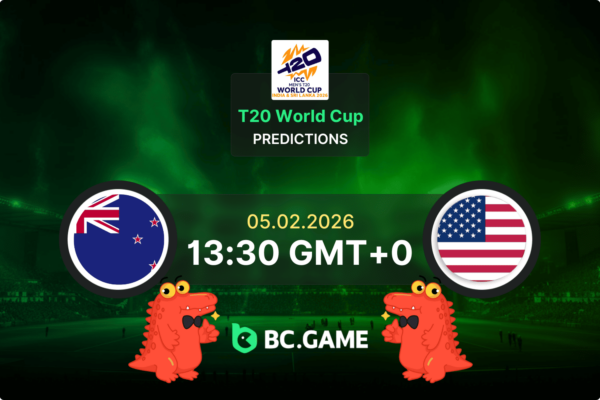 New Zealand vs USA (New Zealand won by 7 runs): T20 World Cup 05/02/2026