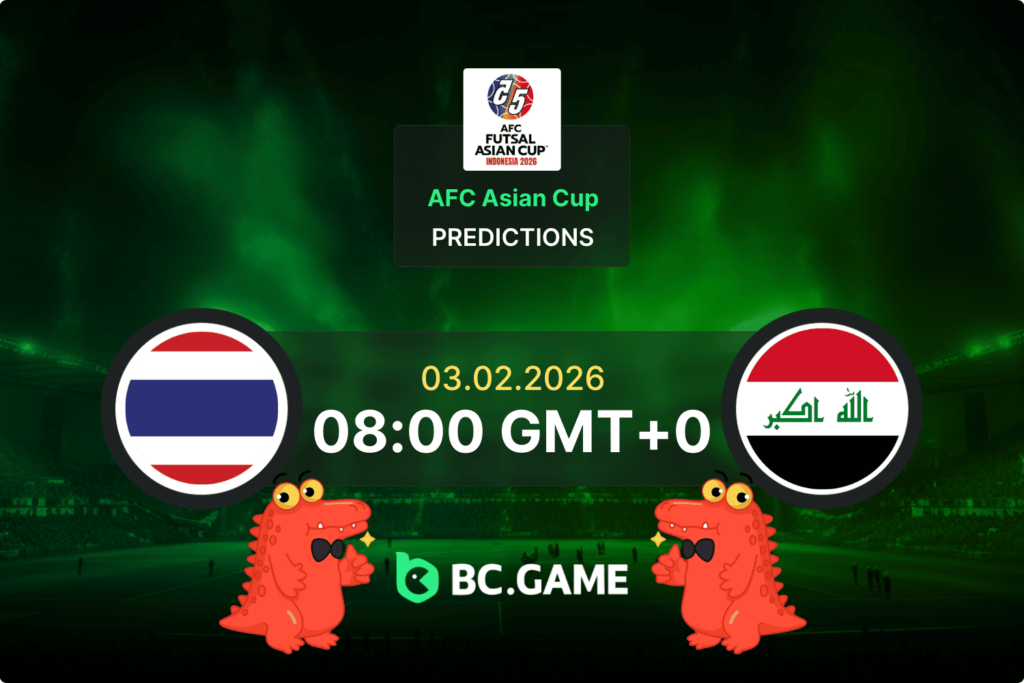 Match prediction for the Thailand vs Iraq game at AFC Asian Cup 2026