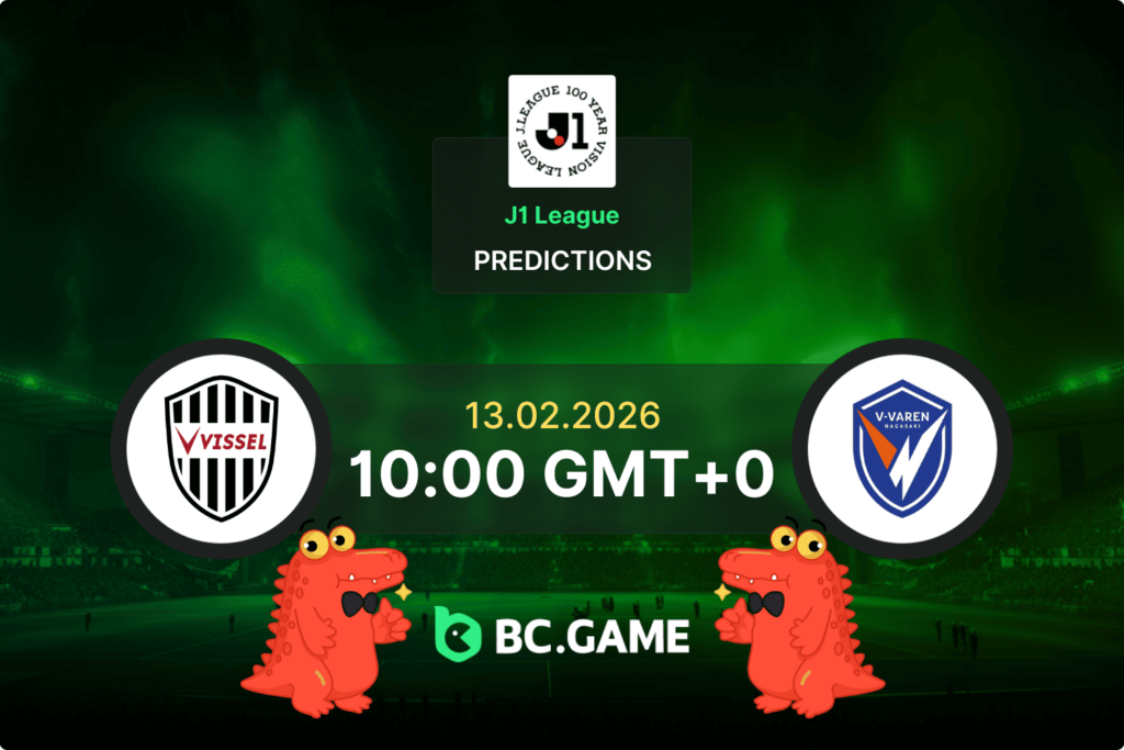 Vissel Kobe vs V-Varen Nagasaki match prediction – J1 League February 13 2026