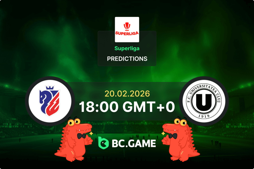 Match prediction for the FC Botoșani vs Universitatea Cluj game in Romanian Superliga on February 20, 2026