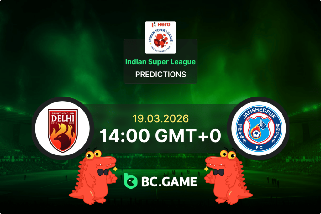 Match prediction for the SC Delhi vs Jamshedpur game at Indian Super League 2026