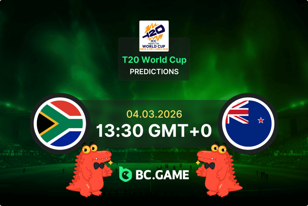 Match prediction for the South Africa vs New Zealand game at T20 World Cup 2026
