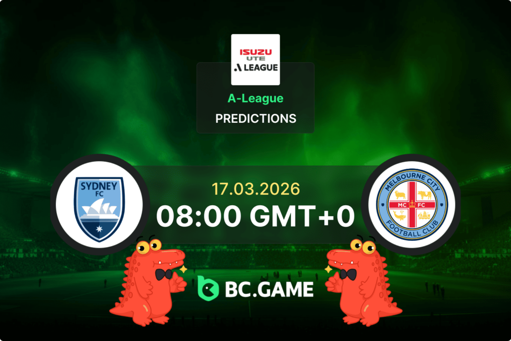 Match prediction for the Sydney FC vs Melbourne City game in A-League 2026.