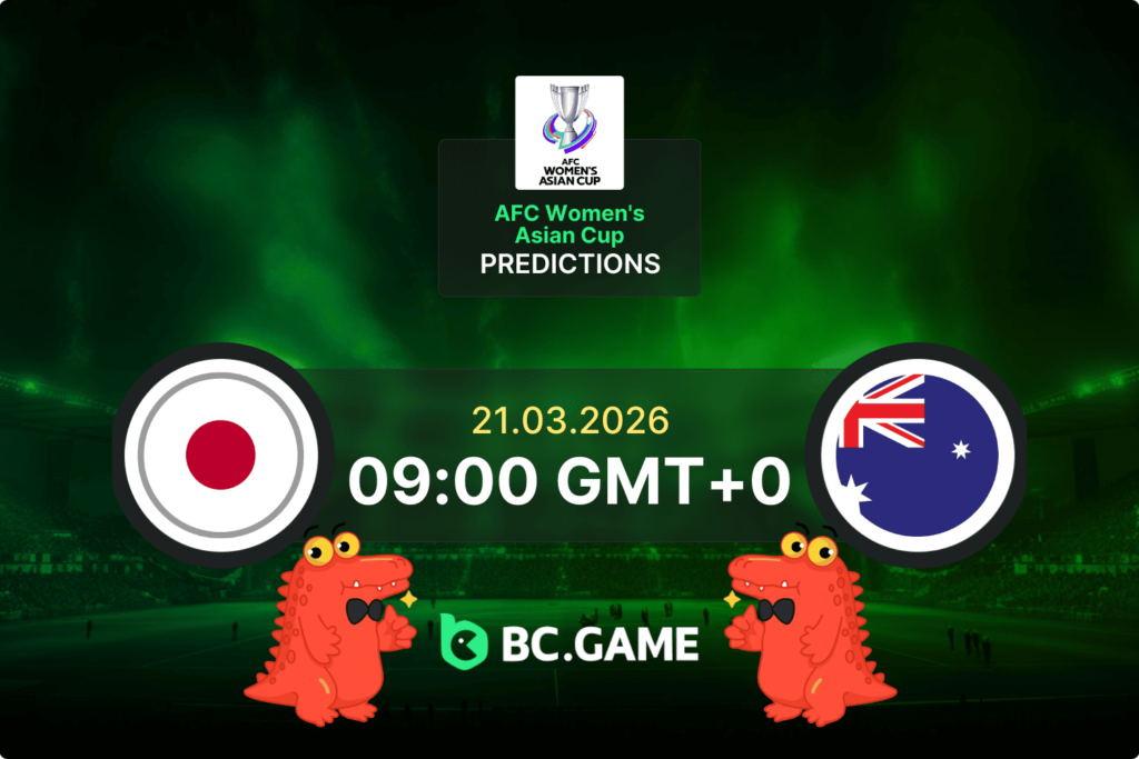 Match prediction for the Japan Women vs Australia Women game at AFC Women's Asian Cup 2026