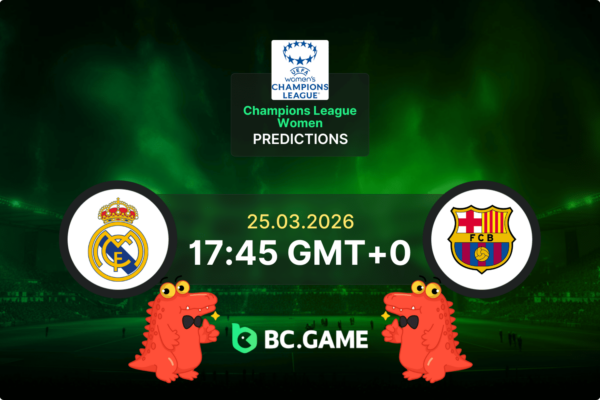 Real Madrid Femenino vs Barcelona Femenino Pronóstico: cuotas y consejos de apuestas para el partido – Liga de Campeones Femenina de la UEFA, 25/03/2026