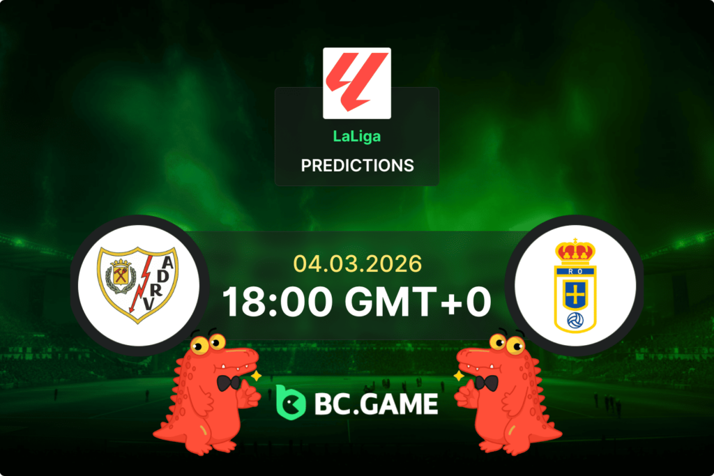 Match prediction for the Rayo Vallecano vs Real Oviedo game in LaLiga 2025/26