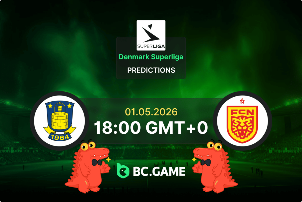 Match prediction for the Brøndby vs Nordsjælland game in Denmark Superliga May 1 2026