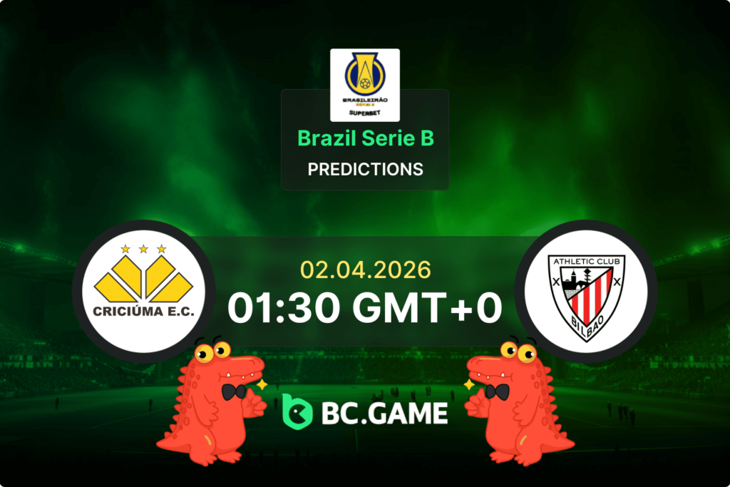 Match prediction for the Criciúma vs Athletic Club game in Brazil Serie B 2026