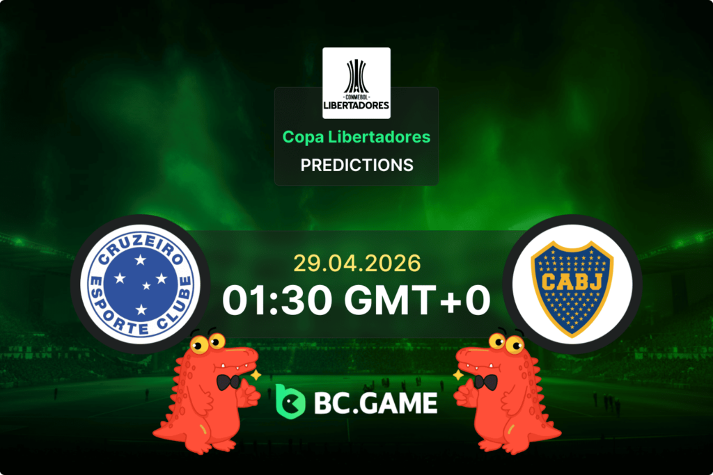 Cruzeiro vs Boca Juniors match prediction for the Copa Libertadores 2026 game at Mineirão