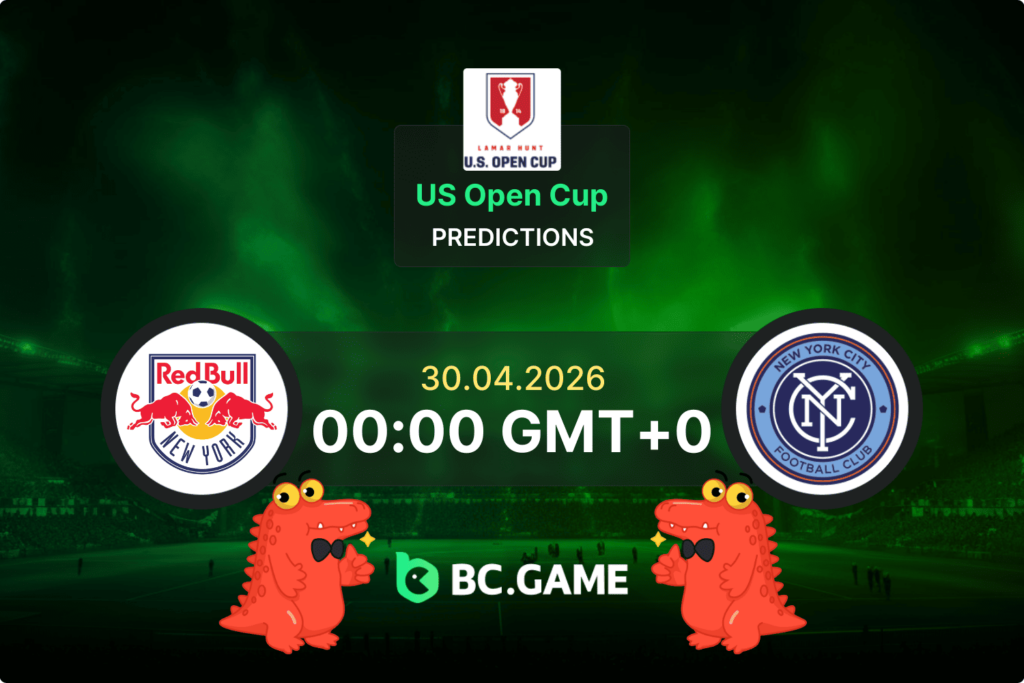 New York Red Bulls vs New York City FC match prediction and betting tips for US Open Cup 2026