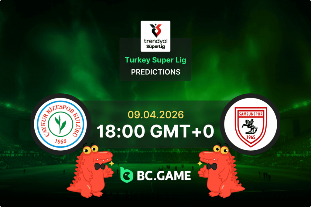 Match prediction for the Rizespor vs Samsunspor game at Turkey Super Lig 2026