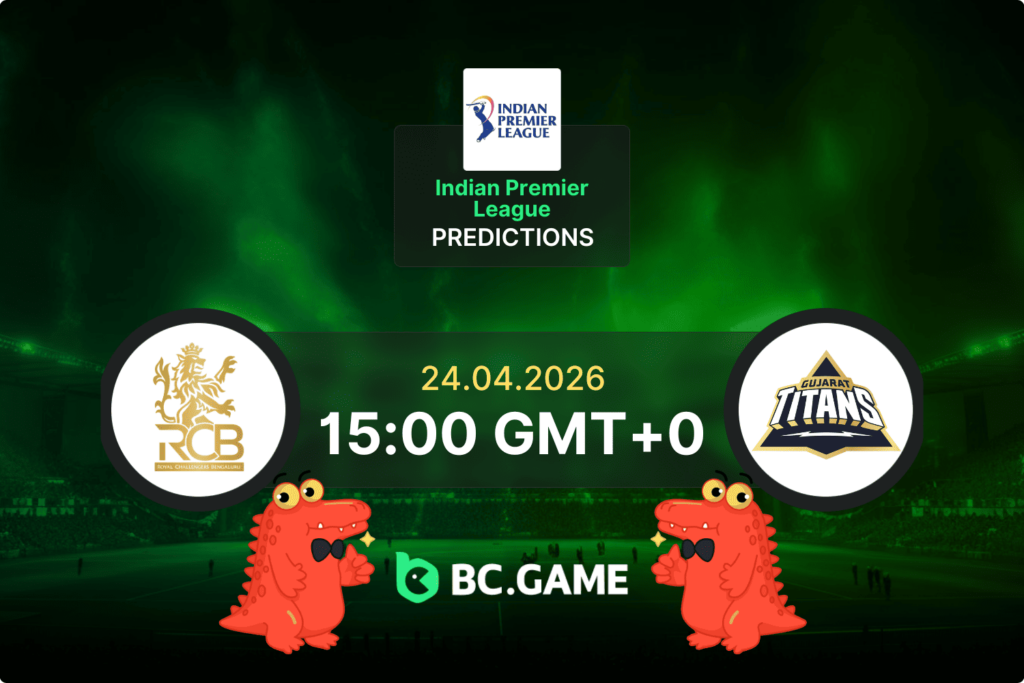Match prediction for the Royal Challengers Bengaluru vs Gujarat Titans game at IPL 2026