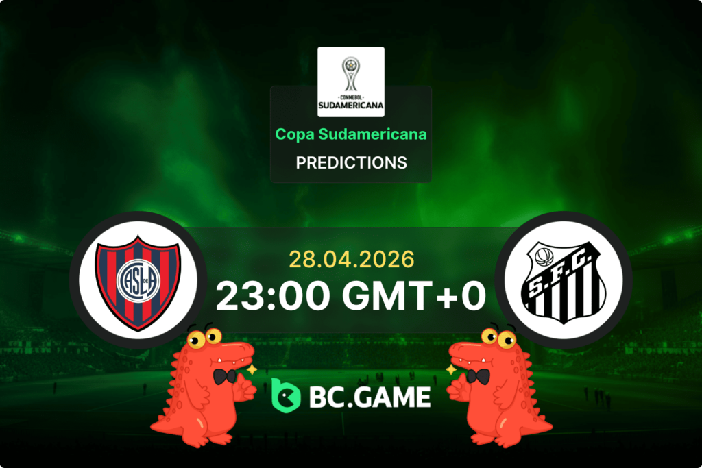 San Lorenzo vs Santos prediction for the Copa Sudamericana 2026 match at Estadio Pedro Bidegain