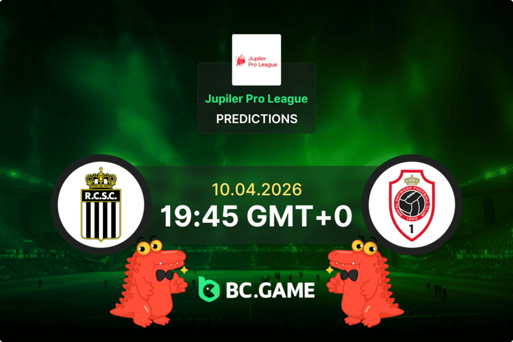 Charleroi vs Antwerp prediction for the Jupiler Pro League match on 10 April 2026