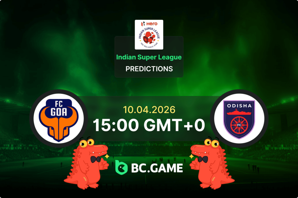 Match prediction for the FC Goa vs Odisha FC game at India ISL 10/04/2026