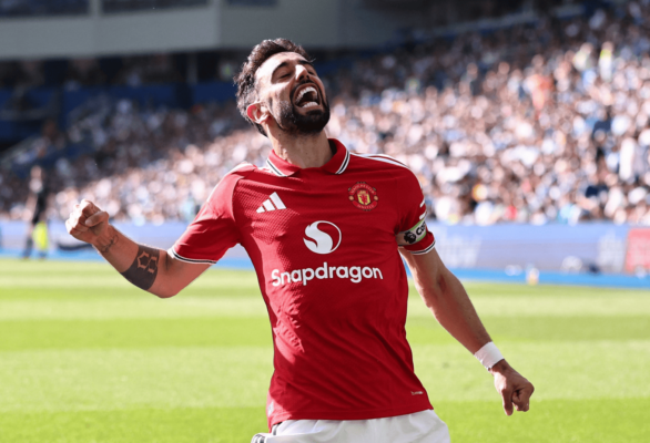Bruno Fernandes makes history as United defeat Brighton