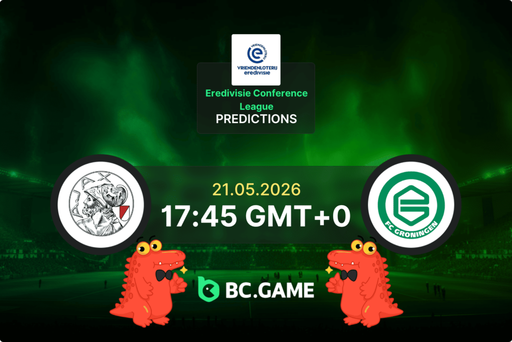 Match prediction for the Ajax vs Groningen game in Eredivisie Conference League Play-Off Semi-Final 2026