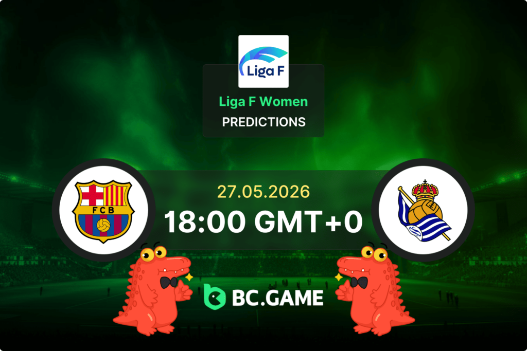 Match prediction for the Barcelona W vs Real Sociedad W game in Spain Liga F Women