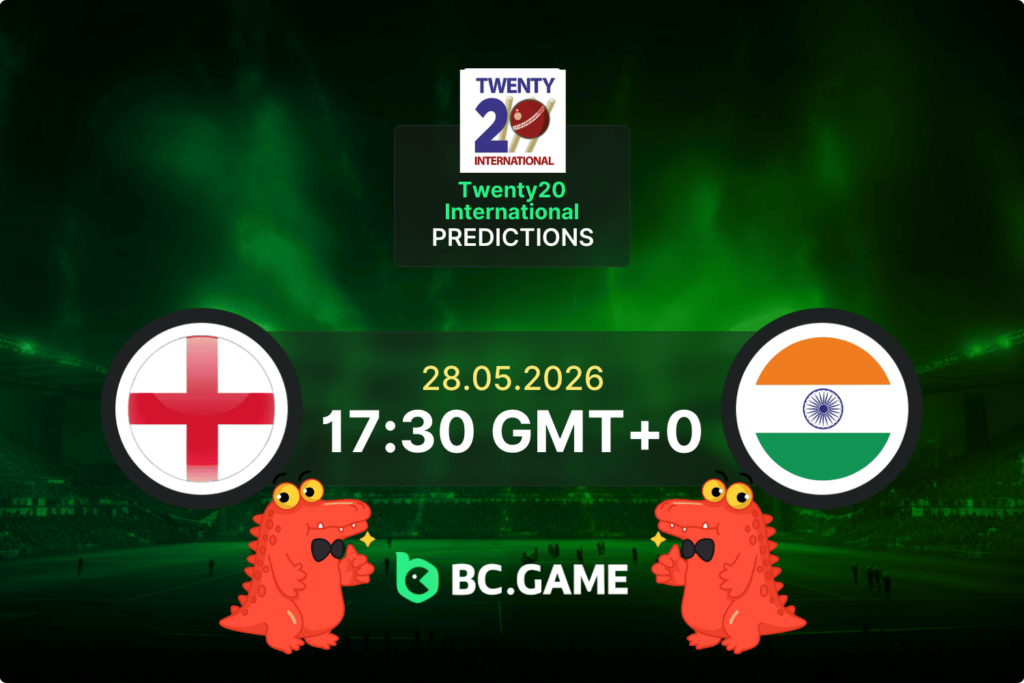 Match prediction for the England Women vs India Women game at Twenty20 International 2026
