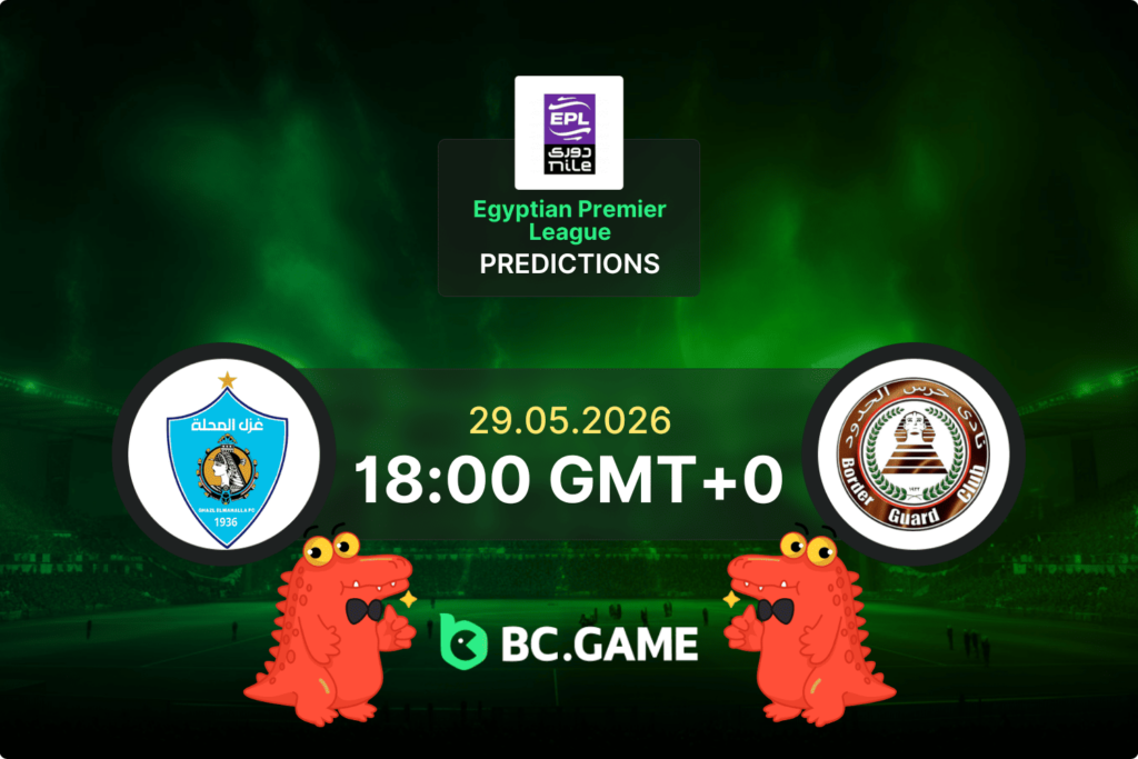 Match prediction for the Ghazl El Mahallah vs Haras El Hodood game in Egypt Premier League 29/05/2026