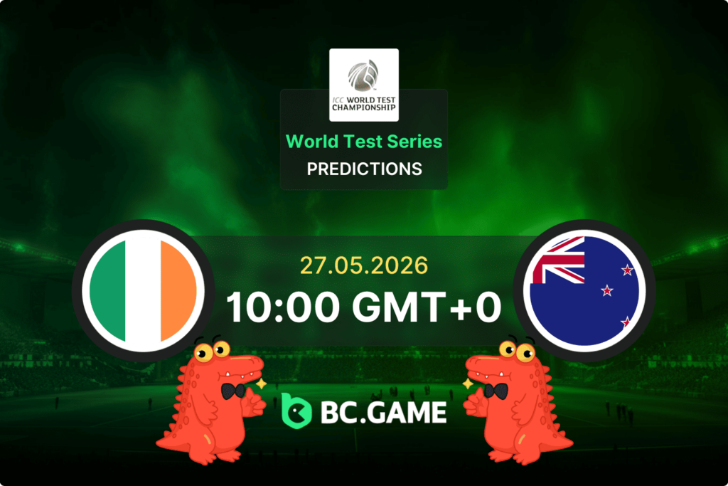 Match prediction for the Ireland vs New Zealand game at World Test Series 2026