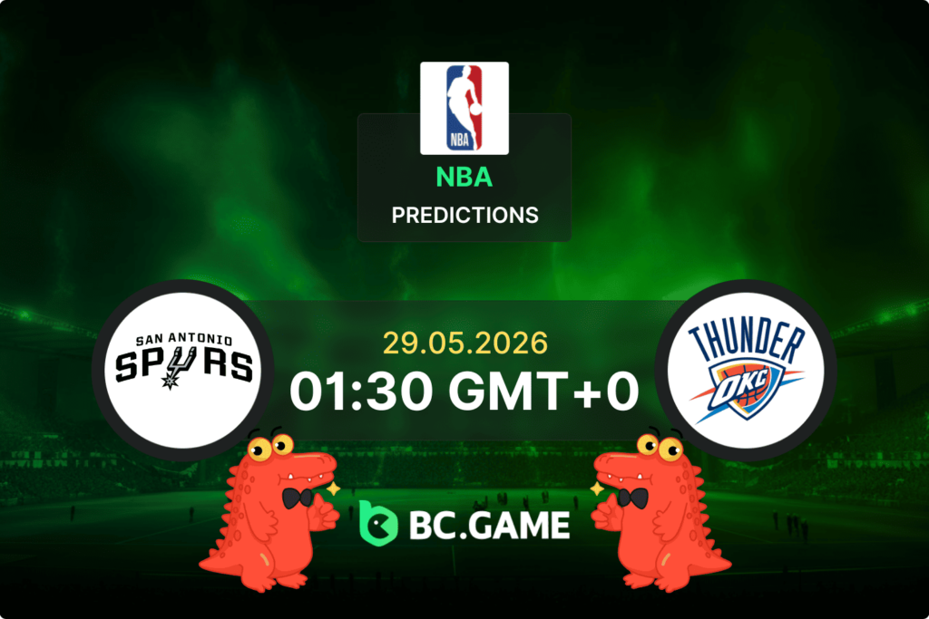 Match prediction for the San Antonio Spurs vs Oklahoma City Thunder game in the NBA Playoffs 2026