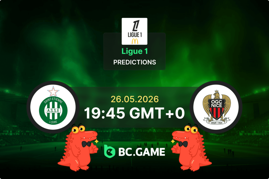 Match prediction for the Saint-Etienne vs Nice game at Ligue 1 Relegation Play-off 2026