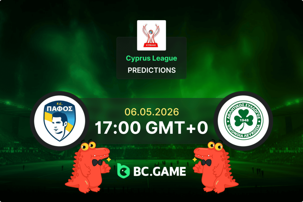 Pafos vs Omonia match prediction and betting tips, Cyprus League playoff, 06 May 2026
