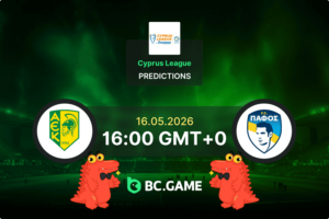 AEK Larnaca vs Pafos Prediction, Odds, Betting Tips – Cyprus League 16/05/2026