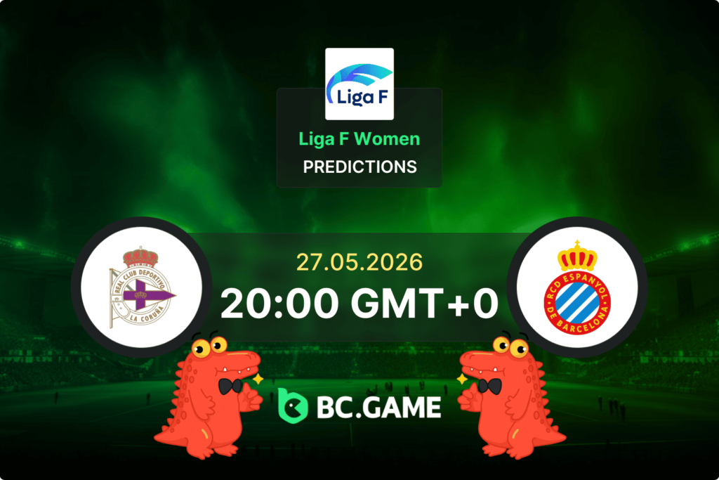 Match prediction for the Dep. La Coruna W vs Espanyol W game in Liga F Women 2026