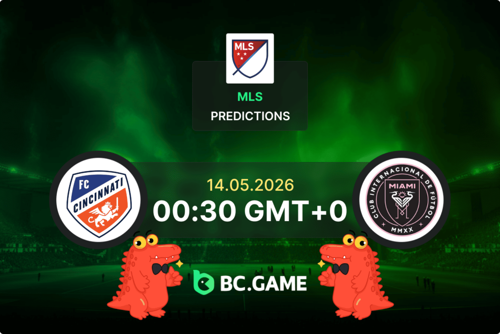 Match prediction for the FC Cincinnati vs Inter Miami game at MLS 2026