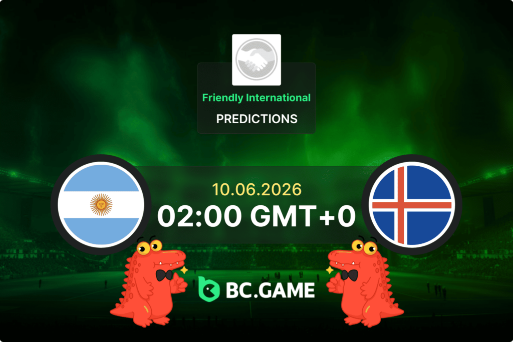 Match prediction for the Argentina vs Iceland game at World Friendly International 2026