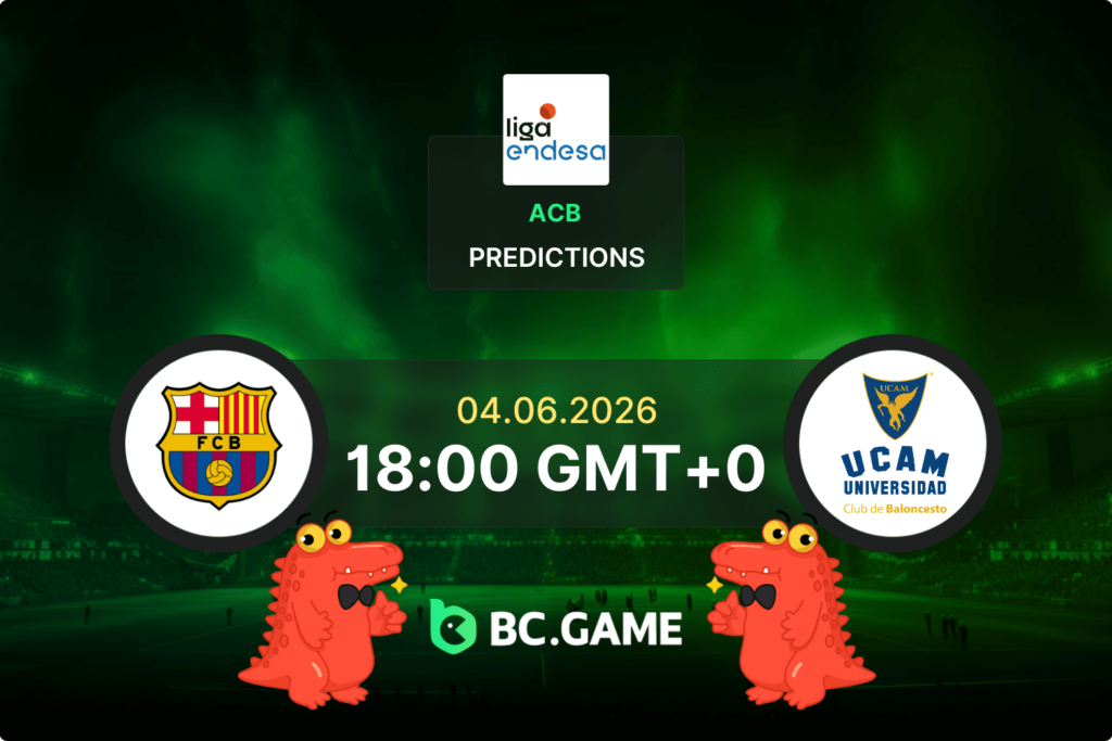 Match prediction for the Barcelona vs Murcia game in the ACB Play Offs 2026