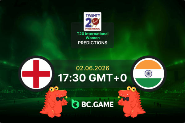 England Women vs India Women (England won by 6 wickets.): Twenty20 International Women 02/06/2026