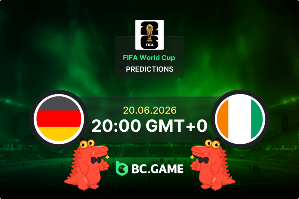 Match prediction for the Germany vs Ivory Coast game at FIFA World Cup 2026.