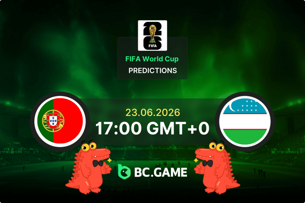 Match prediction for the Portugal vs Uzbekistan game at World Cup 2026.