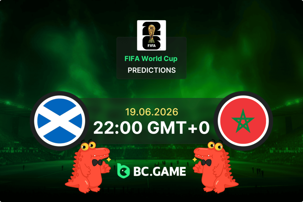 Match prediction for the Scotland vs Morocco game at FIFA World Cup 2026.