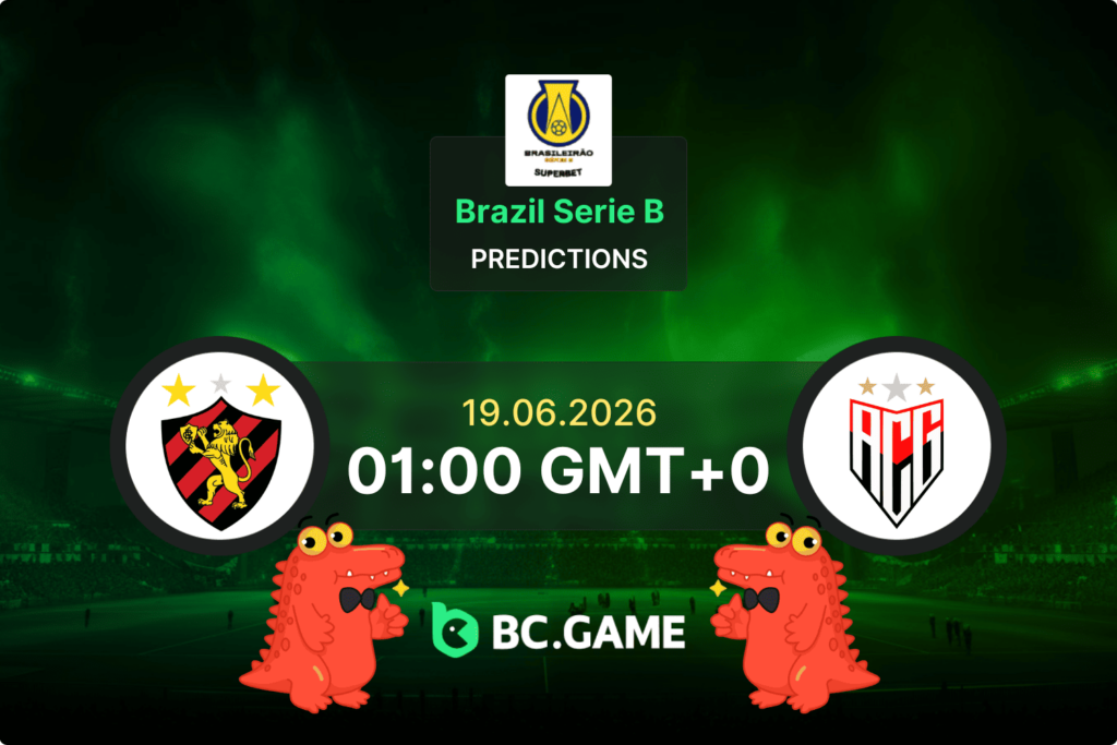 Match prediction for the Sport Recife vs Atletico GO game in Brazilian Serie B 2026