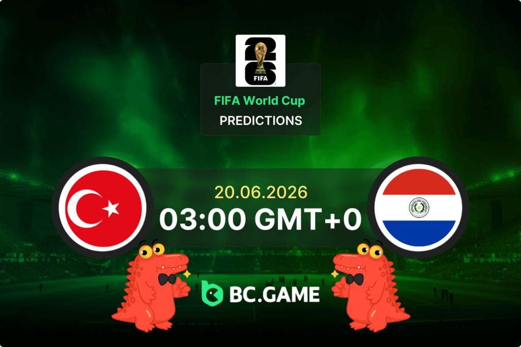 Match prediction for the Turkey vs Paraguay game at FIFA World Cup 2026.