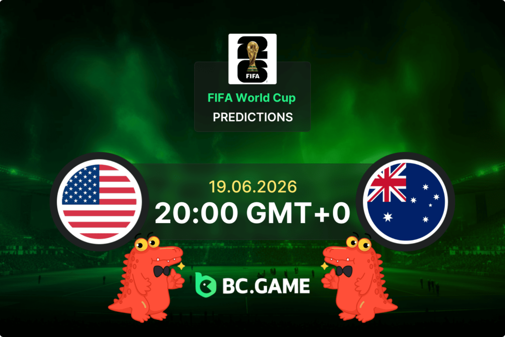 Match prediction for the USA vs Australia game at FIFA World Cup 2026