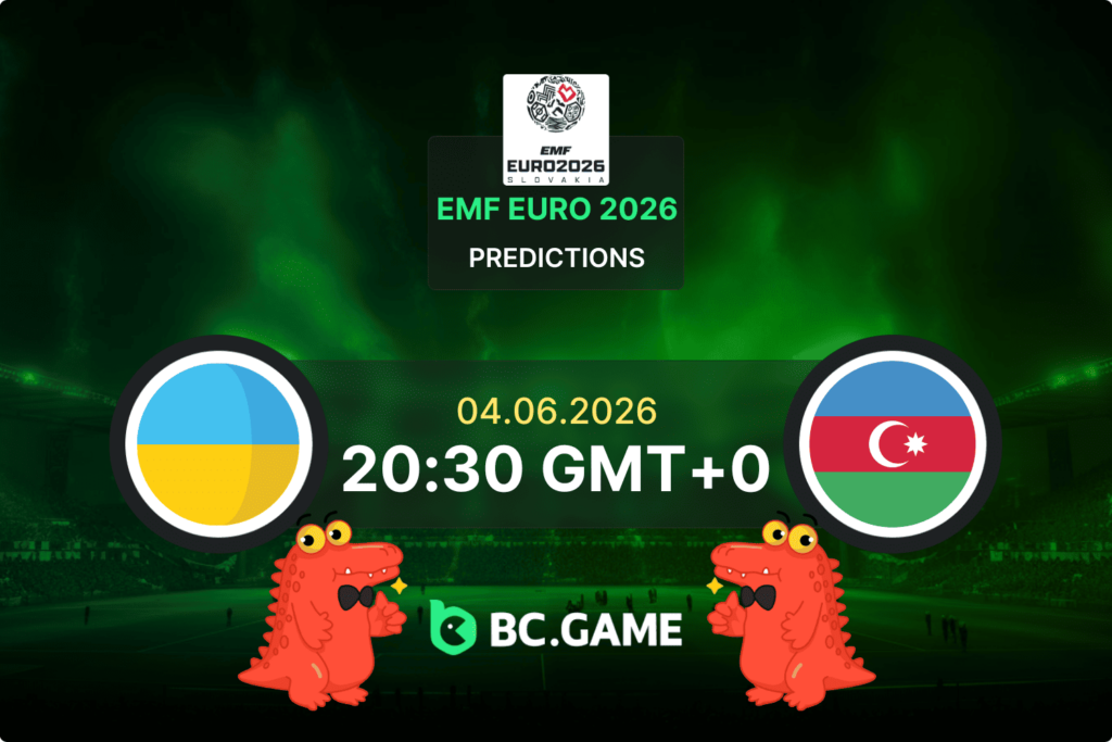 Match prediction for the Ukraine vs Azerbaijan game at EMF EURO 2026 Fina