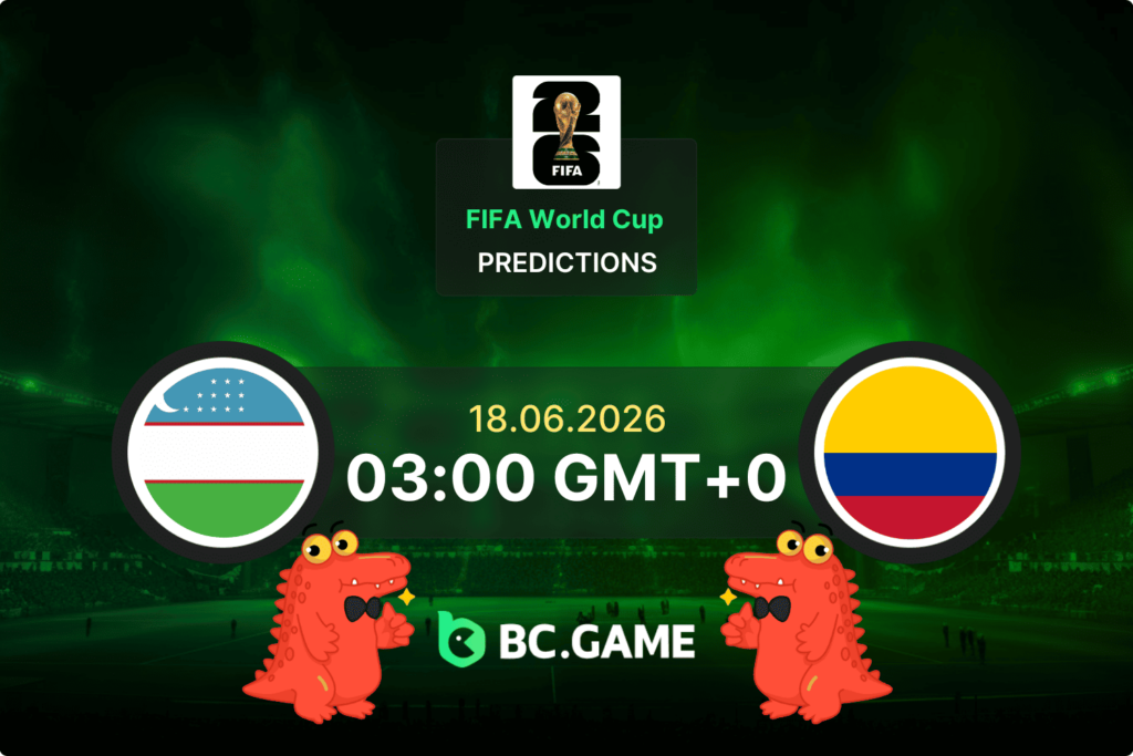 Match prediction for the Uzbekistan vs Colombia game at FIFA World Cup 2026