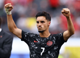 Canada reach World Cup last 16 after late Eustaquio strike