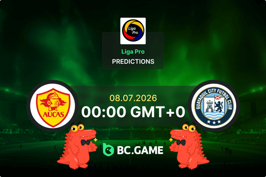 Match prediction for the Aucas vs Guayaquil City game at LigaPro Serie A Ecuador 2026.