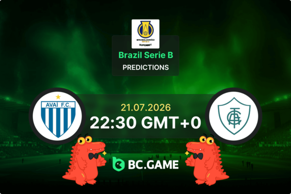 Avai vs America Mineiro (2:1): Brasileirao Serie B 21/07/2026