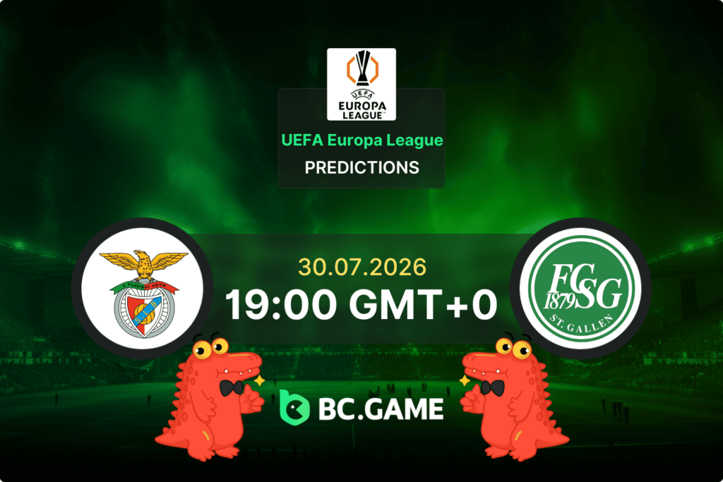 Benfica vs St. Gallen prediction for UEFA Europa League Qualification