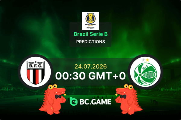 Botafogo SP vs Juventude Prediction, Odds & Betting Tips – Serie B 24/07/2026