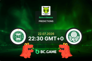 Coritiba vs Palmeiras Prediction, Odds & Betting Tips – Serie A Betano Round 19 22/07/2026