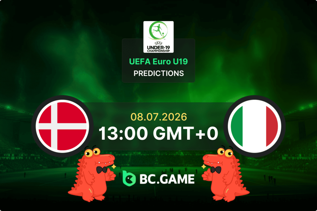 Match prediction for the Denmark U19 vs Italy U19 game at UEFA Euro U19 Championship 2026.