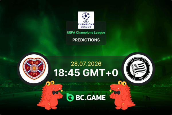 Hearts vs Sturm Graz (0:2): Champions League Qualification 28/07/2026